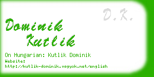 dominik kutlik business card